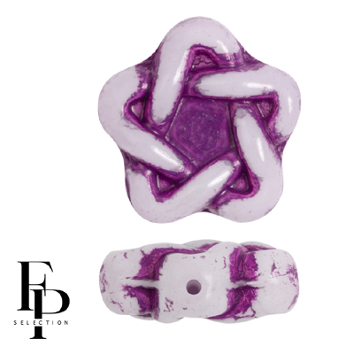 GBESTAR-FPS-954 - Czech Glass Elegant Stars - Violet