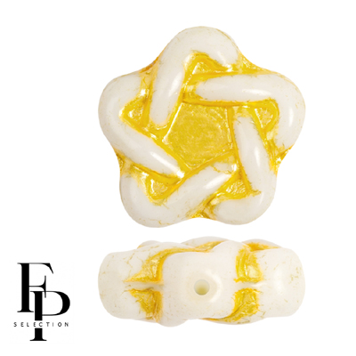 GBESTAR-FPS-959 - Czech Glass Elegant Stars - Lemon