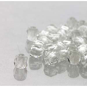 GBFP02 5 - Czech fire-polished beads - Crystal