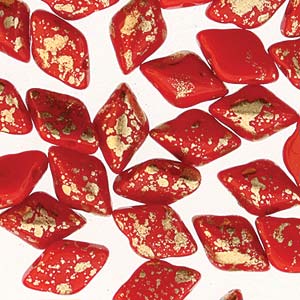 GBGDUO-754 - Gemduos - opaque red gold splash