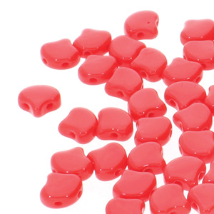 GBGNK-143 - Ginko Beads - opaque red