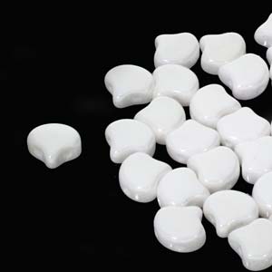 GBGNK-350 - Ginko Beads - chalk white lustre