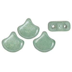 GBGNK-353 - Ginko Beads - chalk green lustre