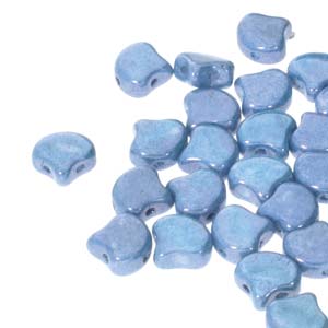 GBGNK-354 - Ginko Beads - chalk blue lustre