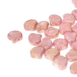 GBGNK-356 - Ginko Beads - chalk red lustre