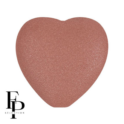 GBHRT-FPS-905 - Czech Glass Heart - Terracotta Vogue Matt