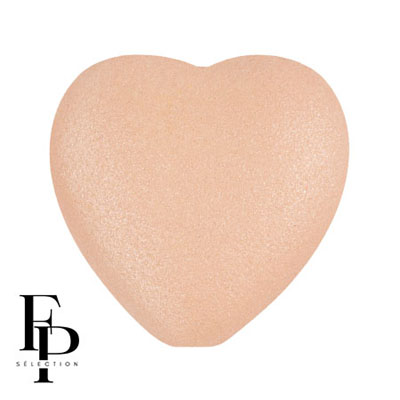 GBHRT-FPS-908 - Czech Glass Heart - Orange Peach Matt