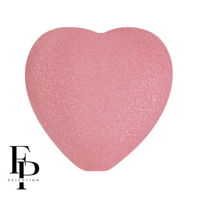 GBHRT-FPS-909 - Czech Glass Heart - Indian Rose Matt