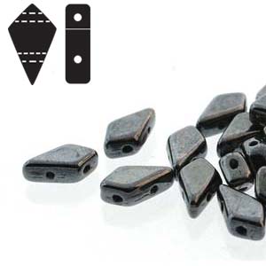 GBKT-3 - Czech Kite Beads - gunmetal (hematite)