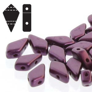 GBKT-335 - Czech Kite Beads - pastel bordeaux