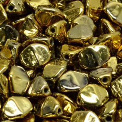 GBPCH-238 - Czech pinch beads - crystal full amber