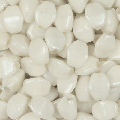 GBPCH-350 - Czech pinch beads - chalk white lustre
