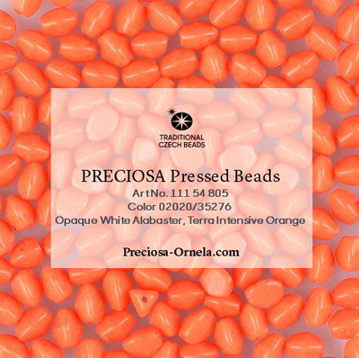 GBPCH-703 - Czech pinch beads - Terra Intensive Orange