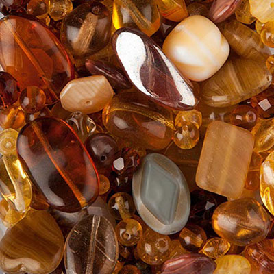 GBPM-10 - pressed glass bead mixes - topaz