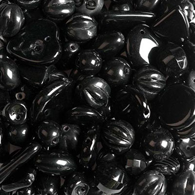 GBPM-13 - pressed glass bead mixes - black