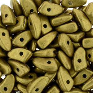 GBPR-614 - Prong beads - Saturated Metallic Spicy Mustard