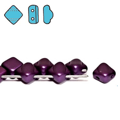 GBSLK-335 - Czech silky beads - pastel bordeaux