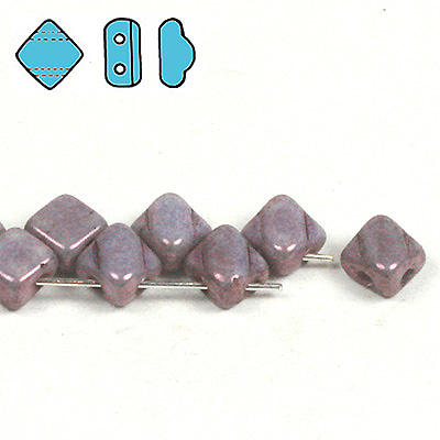 GBSLK-370 - Czech silky beads - chalk vega