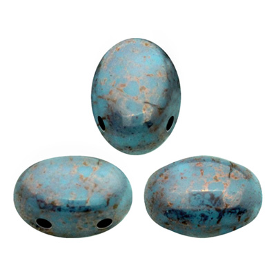 GBSPP-450 - Samos par Puca - opaque blue turquoise bronze