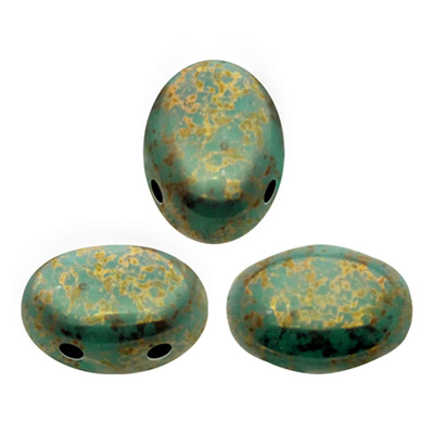 GBSPP-451 - Samos par Puca - opaque turquoise green bronze