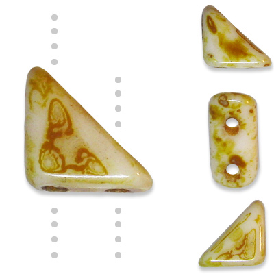 GBTGO-308 - Tango beads - alabaster picasso