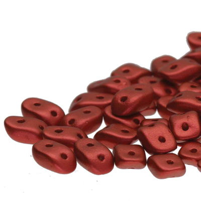 GBWAV-245 - Czech Wave Beads - matt metallic lava