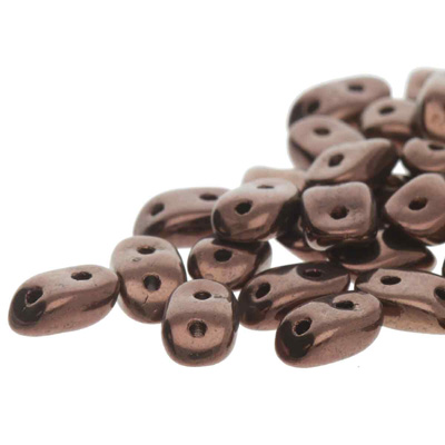 GBWAV-271 - Czech Wave Beads - jet bronze