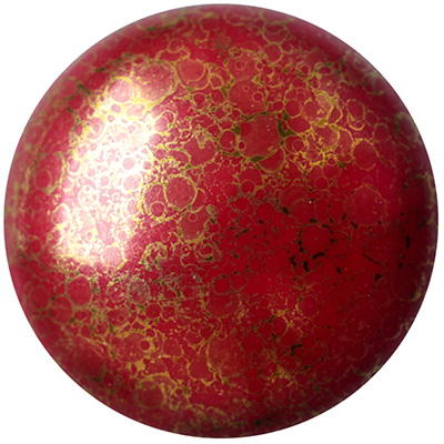 GCPP18-452 - Cabochons par Puca - opaque coral red bronze