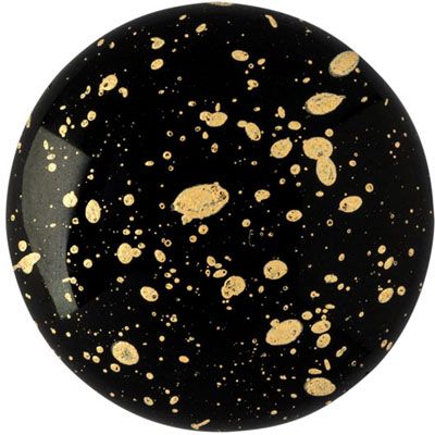 GCPP25-501 - Cabochons par Puca - jet gold splash