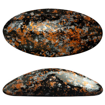 GCPP20-497 - Athos Cabochons par Puca - jet tweedy copper