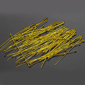 JF185-1 - fancy ball head pins - gold