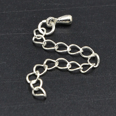 JF240-2 - extender chain with drop - silver
