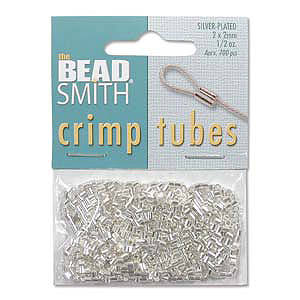 JF79T-2 - Beadsmith  crimp tubes - silver