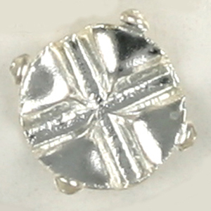 RMS SS30 SPB - Sew-on Settings for Flatback Stones SS30: Rose Montees - silver plated