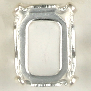 4600/S 8x6mm SPB. - Swarovski sale sew on settings for Swarovski 4600 8x6mm - silver plated