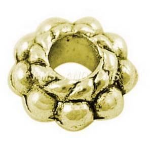 MEB14-1 - flower spacer bead - gold