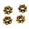 MEB15-1 - snowflake spacer bead - gold