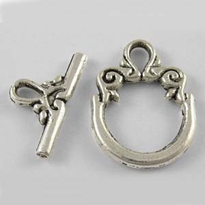 MEC18-2 - toggle clasp - silver