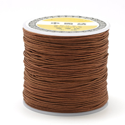 NBC-1 BNTSIE - Nylon bead cord - burnt Sienna