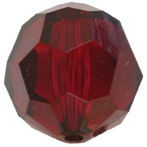 PB32 T - faceted round beads - transparent colours