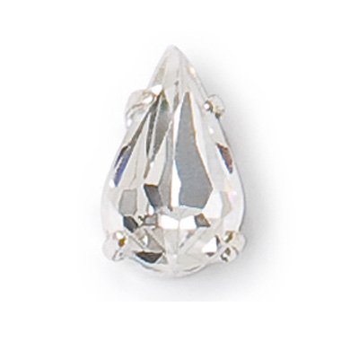 PCFS/S-PEAR10 CRY - Preciosa crystal pear maxima fancy stones in settings - crystal