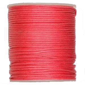 WCC-1 IPK - waxed cotton cord - Indian pink