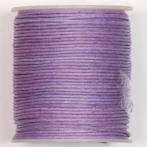 WCC-1 LIL - waxed cotton cord - lilac