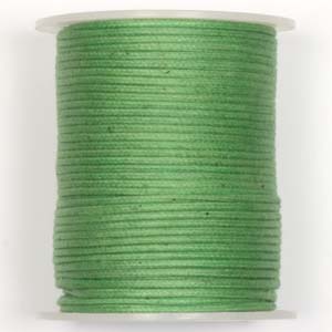 WCC-2 GRN - waxed cotton cord - green