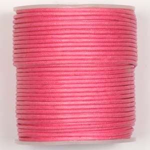 WCC-2 PK - waxed cotton cord - pink