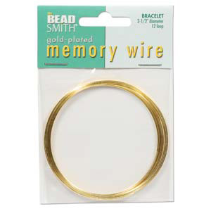 MWB-1 - memory wire bracelet - gold
