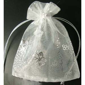 S201 - organza bags - white