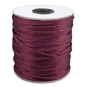 NBC-2 BUR - Nylon bead cord - burgundy