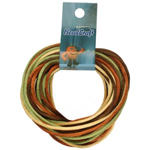 NBC-2-M6 - Nylon bead cord - earthtones mix