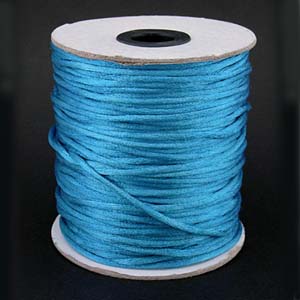 NBC-2 AQ - Nylon bead cord - aqua